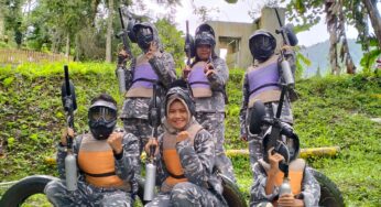 Serunya Tembak-tembakan Paintball di Tawangmangu Wonder Park