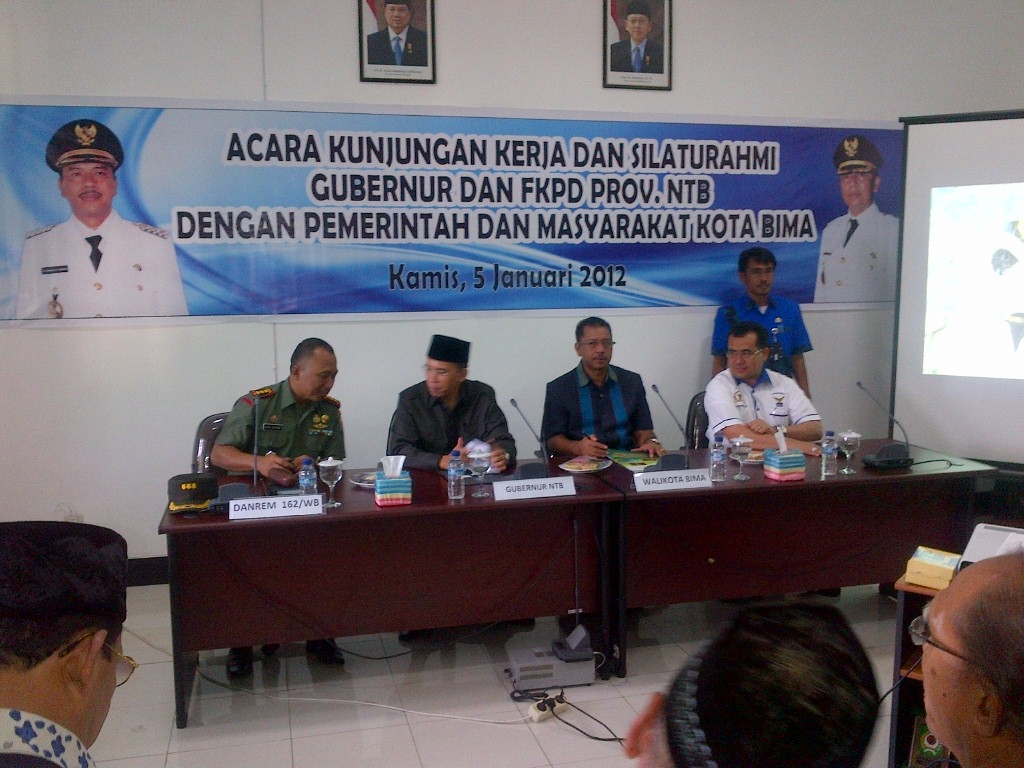 Kunjungan Gubernur NTB ke Kota dan Kab. Bima