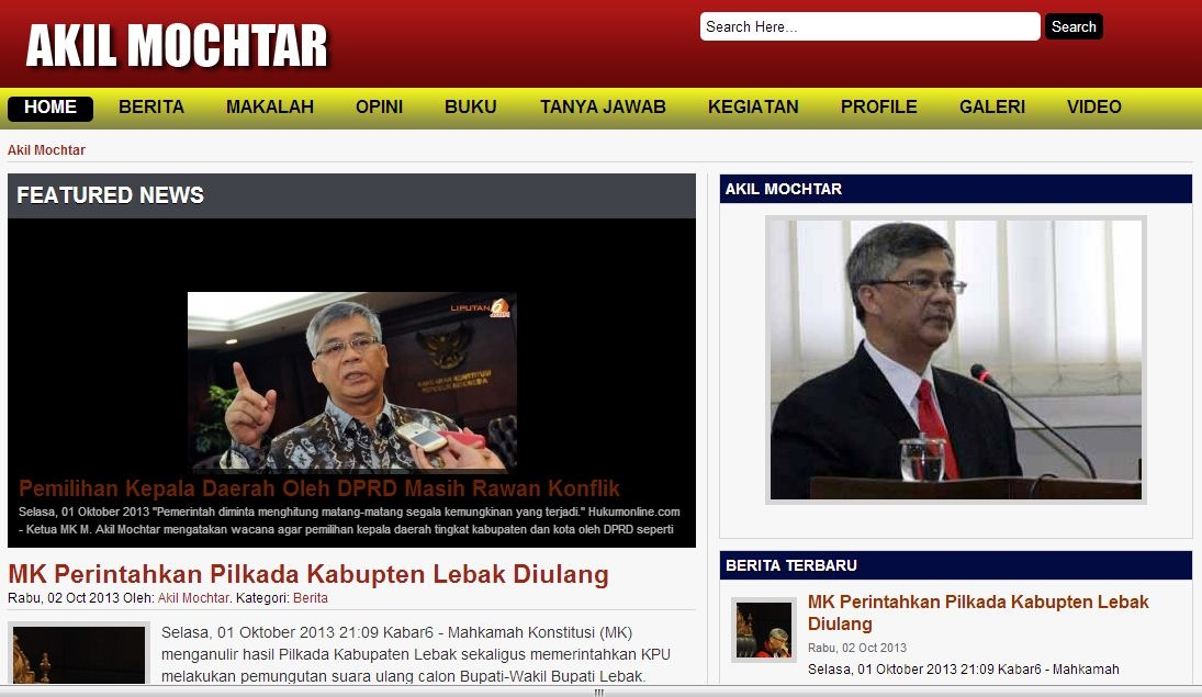 Web akilmochtar sebelum bunuh diri